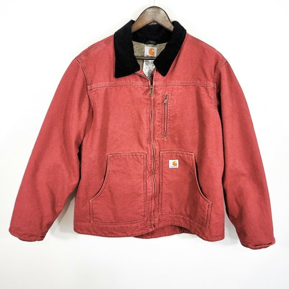 red canvas jacket